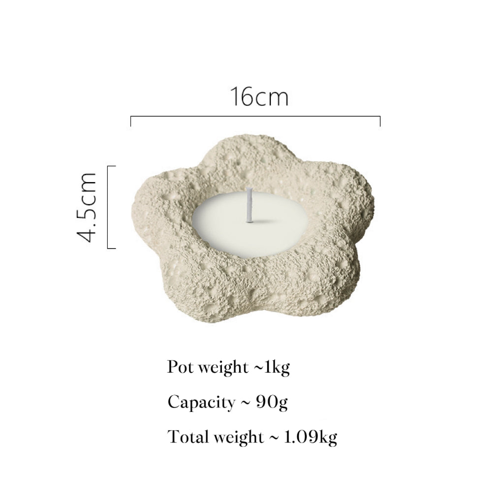 Petal-shaped candles